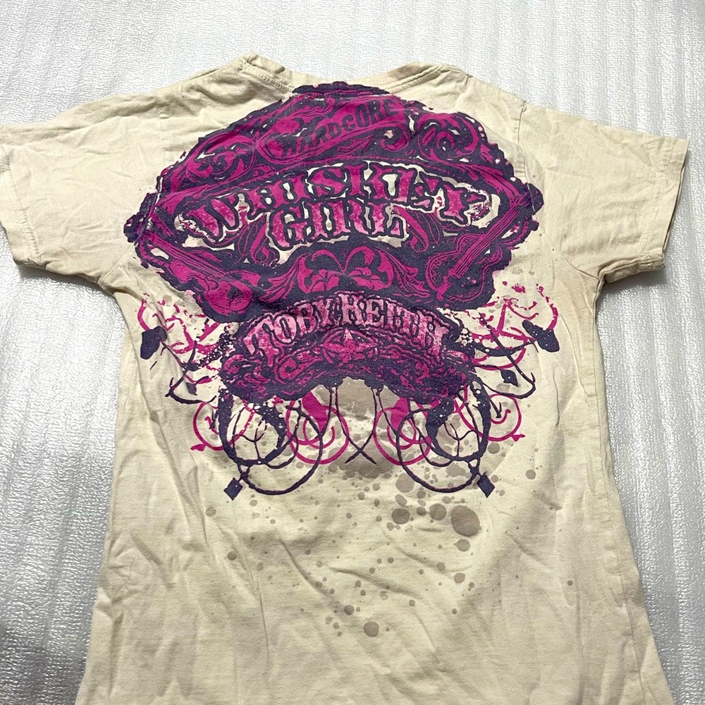 Vintage Toby Keith Whiskey Girl Ladies T-shirt Size Small 
Pink & Purple